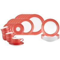 Seltmann Weiden Liberty Pure Colors Kombiservice 30-teilig - Flamingo Red