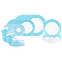 Seltmann Weiden Liberty Pure Colors Kombiservice 30-teilig - Lagoon Blue