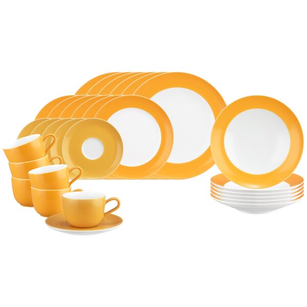 Seltmann Weiden Liberty Pure Colors Kombiservice 30-teilig - Mango Orange
