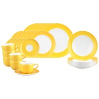 Seltmann Weiden Liberty Pure Colors Kombiservice 30-teilig - Yellow Glow