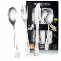 Kinderbesteck HAPPY ZOO 4-teilig mit Gravur