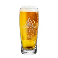 Willi Becher Bierglas Helles-Glas 0,5 l mit Eichung -...