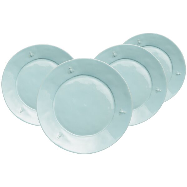 La Rochère Biene Abeille Speiseteller ø 27 cm 4er Set Blau