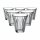 La Rochère Zinc Kaffeeglas 190 ml 6er Set