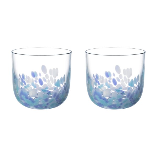 like. by Villeroy & Boch Like Confetti Aqua Wasserglas 200 ml 2er Set