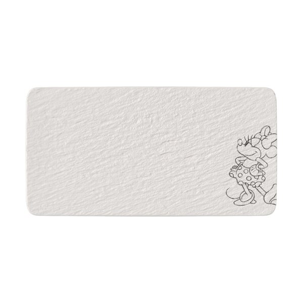 Villeroy & Boch Manufacture Rock blanc - Mickey Mouse Servierplatte 34,9 x 17,9 cm