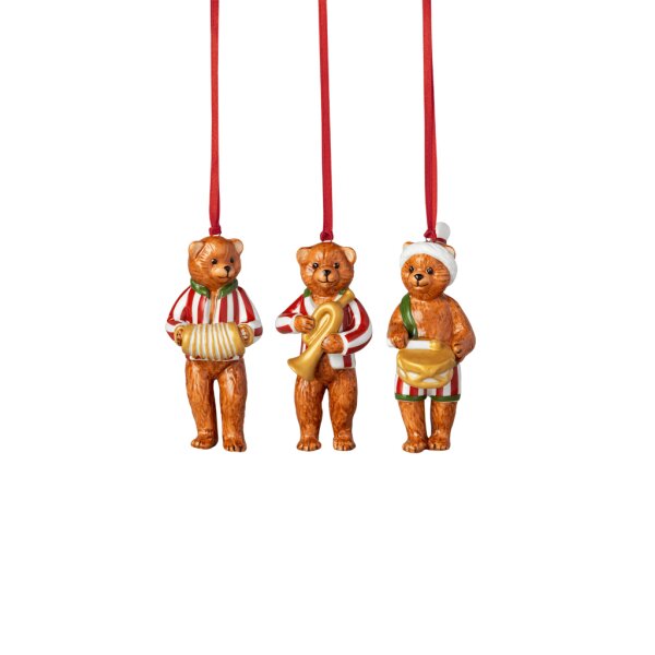 Villeroy & Boch Nostalgic Ornaments Ornamente-Set "Plüschbären" 3-teilig