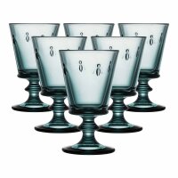 La Rochère Biene Abeille Weinglas 240 ml 6er Set - Nachtblau