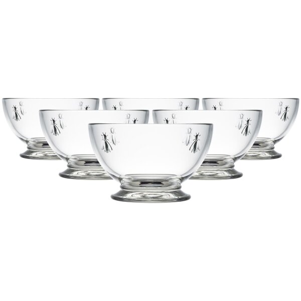 La Rochère Biene Abeille Schale ø 13,8 cm 6er Set