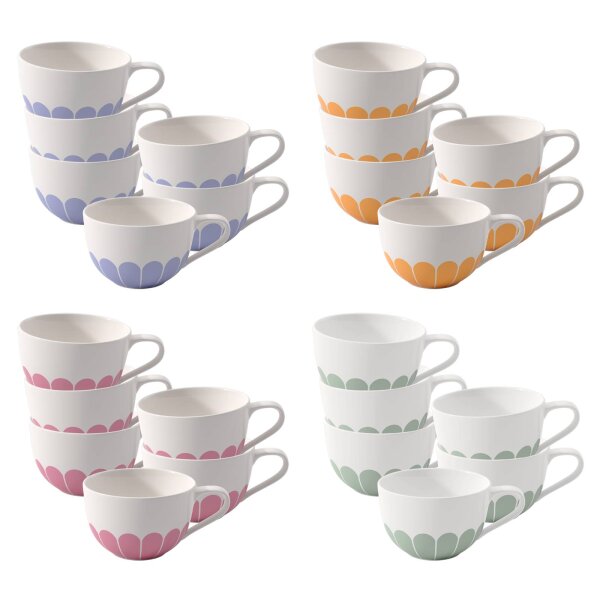 Villeroy & Boch Fleur Couleur Cappuccinotasse 300 ml 6er Set - Variante