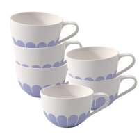 Villeroy & Boch Fleur Couleur Cappuccinotasse 300 ml 6er Set - Bleu