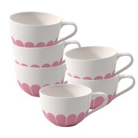 Villeroy & Boch Fleur Couleur Cappuccinotasse 300 ml 6er Set - Cassis