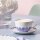 Villeroy & Boch Fleur Couleur Cappuccinotasse mit Untertasse 300 ml - Bleu
