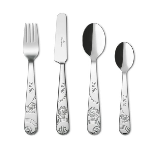 Personalisiertes Villeroy & Boch Roar like a Lion Kinderbesteck 4-teilig