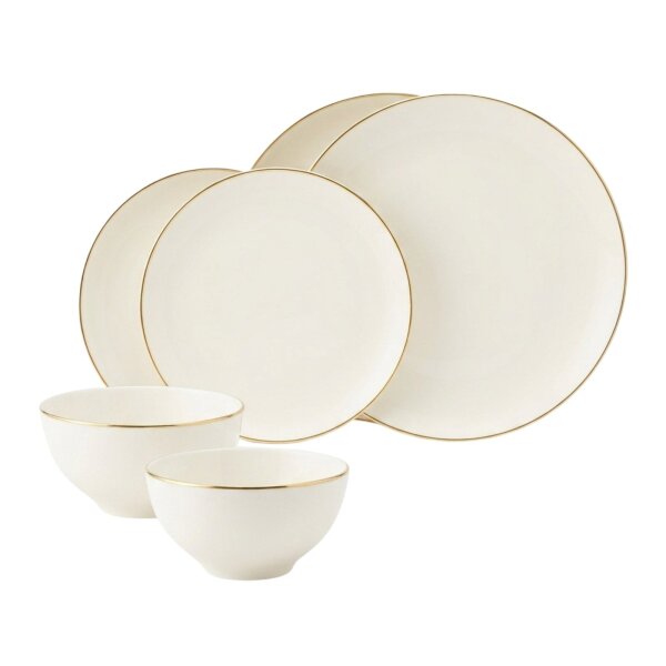 Seltmann Weiden Savona Basic-Set 6-teilig Goldlinie