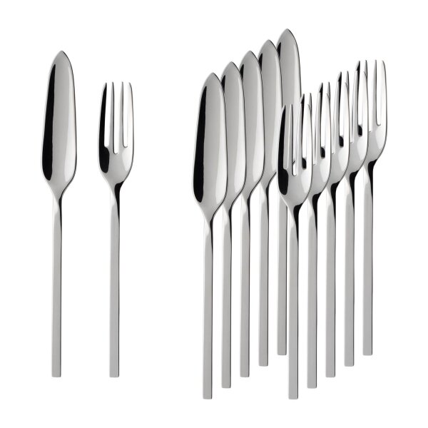 Villeroy & Boch NewWave Fischbesteck 12-teilig