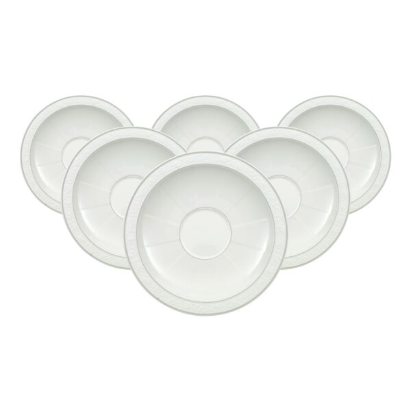 Villeroy & Boch Gray Pearl Cappuccinountertasse ø 18,5 cm 6er Set