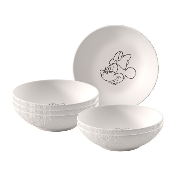 Villeroy & Boch Manufacture Rock blanc - Mickey Mouse Dessertschale ø 13,2 cm 6er Set