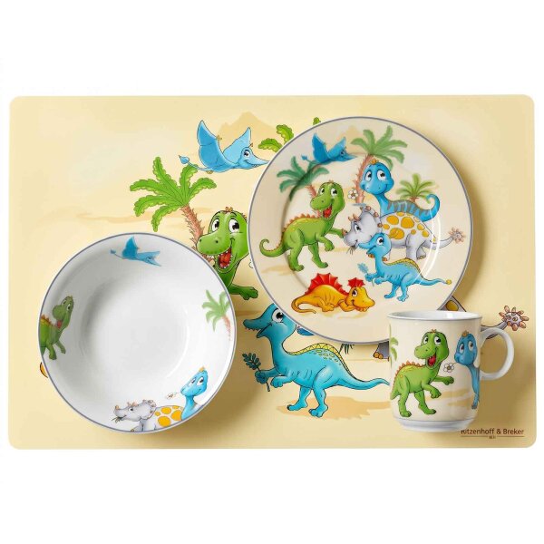 Ritzenhoff & Breker DINO Kindergeschirr mit Platzset 4-teilig