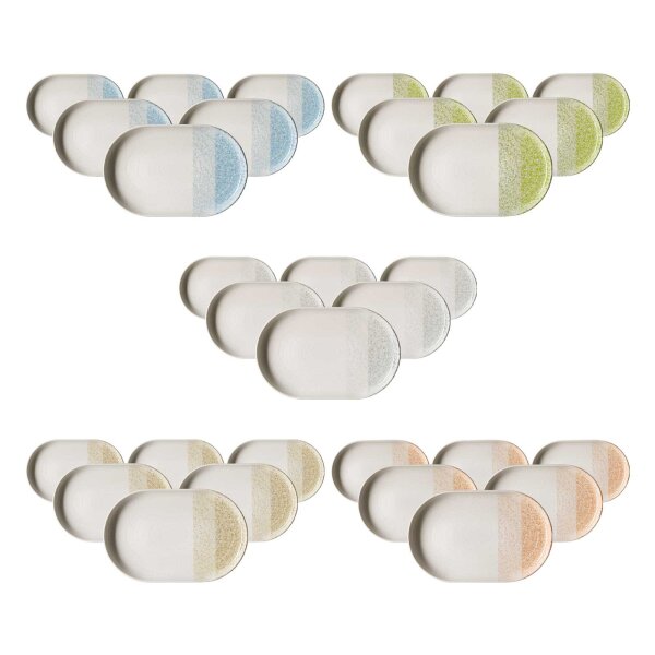 Ritzenhoff & Breker Trio Servierplatte 20 x 13 cm 6er Set - Variante