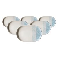 Ritzenhoff & Breker Trio Servierplatte 20 x 13 cm 6er Set - Blau