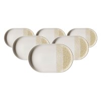 Ritzenhoff & Breker Trio Servierplatte 20 x 13 cm 6er Set - Creme