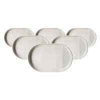Ritzenhoff & Breker Trio Servierplatte 20 x 13 cm 6er Set - Grau