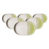 Ritzenhoff & Breker Trio Servierplatte 20 x 13 cm 6er Set - Grün