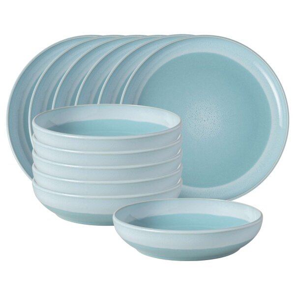 like. by Villeroy & Boch Perlemor Aqua Tafelservice 12-teilig