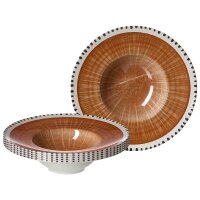 Ritzenhoff & Breker Natura Gourmetteller ø 28 cm 6er Set - Braun