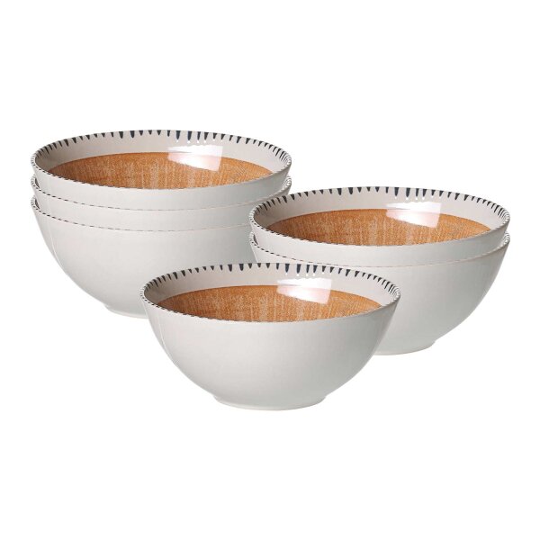 Ritzenhoff & Breker Natura Müslischale ø 16,5 cm 6er Set - Braun