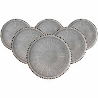 Ritzenhoff & Breker Natura Platzteller ø 32 cm 6er Set - Grau