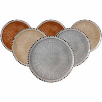 Ritzenhoff & Breker Natura Platzteller ø 32 cm 6er Set - Mix
