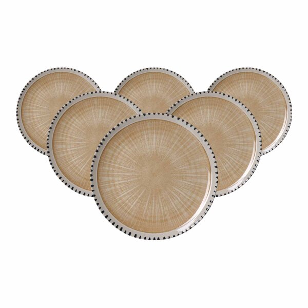 Ritzenhoff & Breker Natura Speiseteller ø 26 cm 6er Set - Creme
