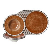 Ritzenhoff & Breker Natura Pizza- und Pasta-Set 12-teilig - Braun