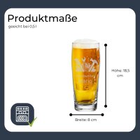 Willi Becher Bierglas 0,5 l mit Eichung - Handwerker 1...