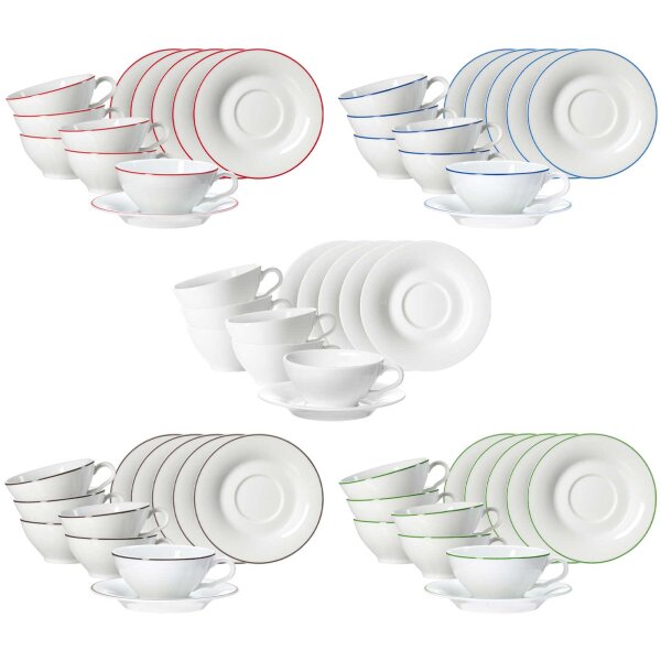 Ritzenhoff & Breker Ostfriese Teetasse mit Untertasse 100 ml 6er Set - Variante