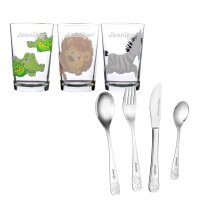Personalisiertes Ritzenhoff & Breker Set Happy Zoo 3x...