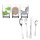 Personalisiertes Set Happy Zoo 3x Kinderbecher inkl. 4-tlg. Kinderbesteck