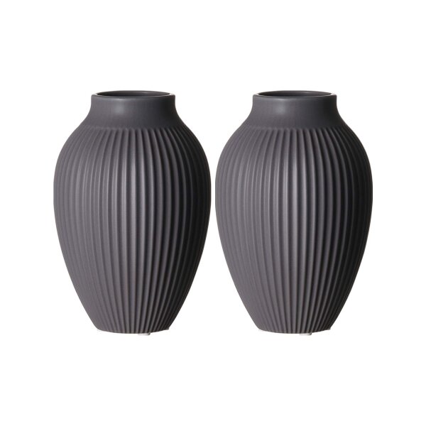 Ritzenhoff & Breker Alsta Vase 19 cm 2er Set - Grau