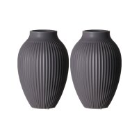 Ritzenhoff & Breker Alsta Vase 19 cm 2er Set - Grau