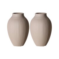 Ritzenhoff & Breker Alsta Vase 19 cm 2er Set - Beige