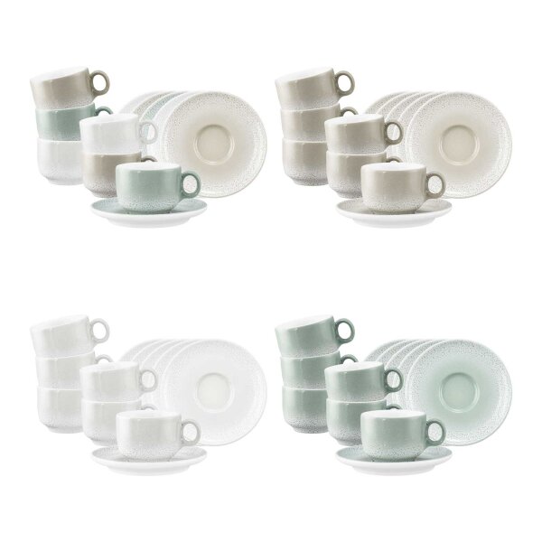 Seltmann Weiden Sento Home Espressotasse mit Untertasse 80 ml 6er Set - Variante
