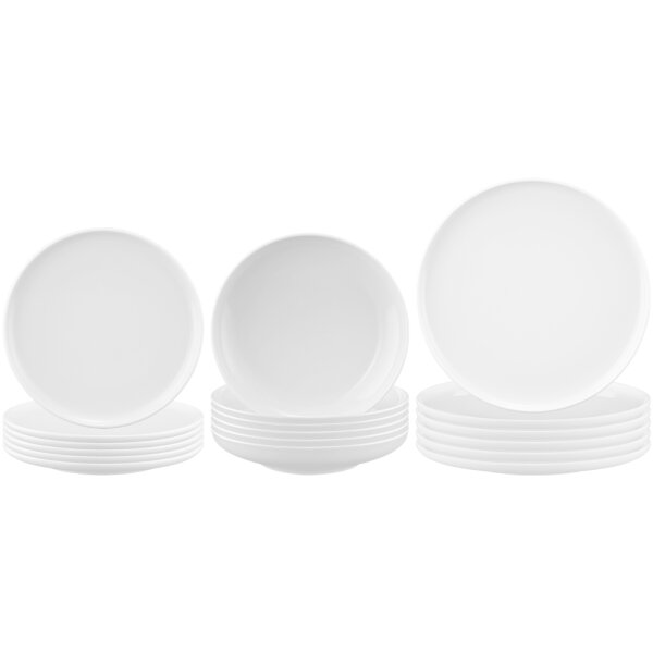 Seltmann Weiden Sento Home Teller-Set 18-teilig Weiß