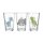 Kinderbecher Dino & Name vertikal 3er Set