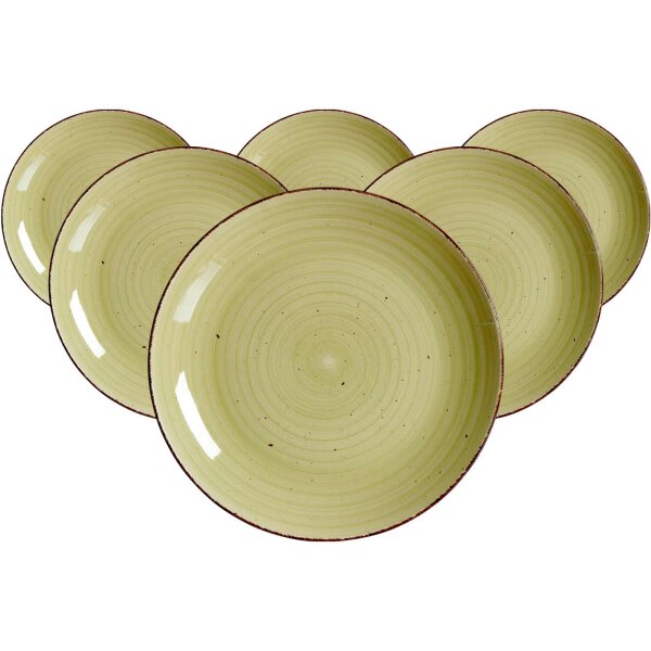 Ritzenhoff & Breker Happy Speiseteller ø 27 cm 6er Set grün