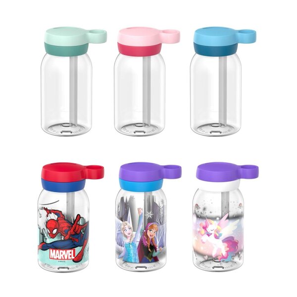 Mepal CAMPUS Trinkflasche mit Trinkhalm 450 ml - Variante