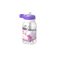 Mepal CAMPUS Trinkflasche mit Trinkhalm 450 ml - Unicorn...