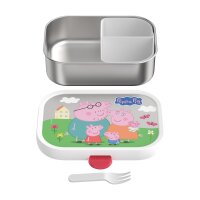 Mepal CAMPUS Edelstahl-Brotdose mit Gabel - Peppa Pig