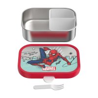 Mepal CAMPUS Edelstahl-Brotdose mit Gabel - Spiderman